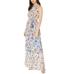 Juicy Couture Floral Pleated Maxi Dress